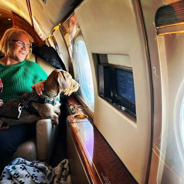 Zootrek team member with a dog